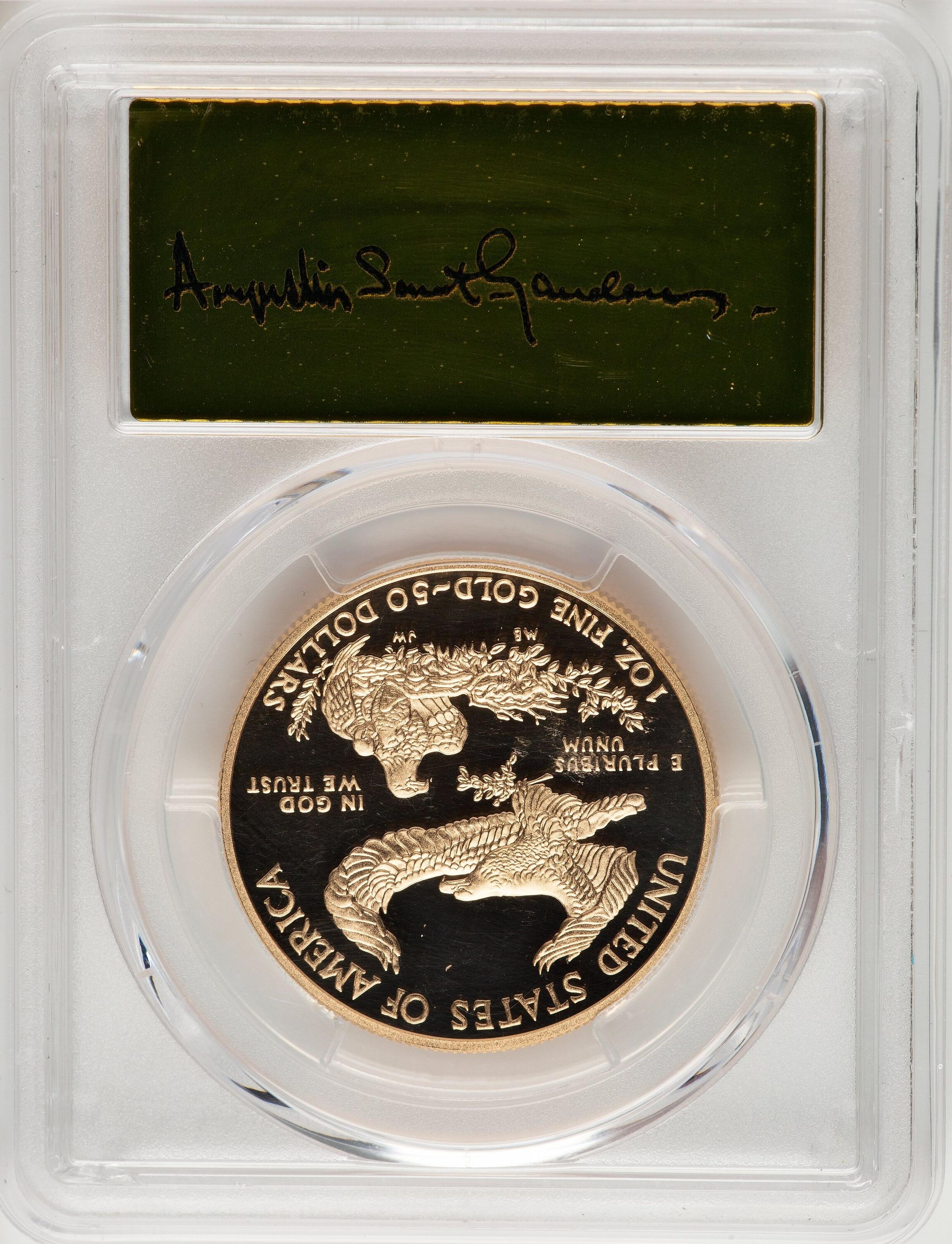 2017-W $50 One-Ounce Gold Eagle, First Strike, PR, DC FS - Thumbnail 2