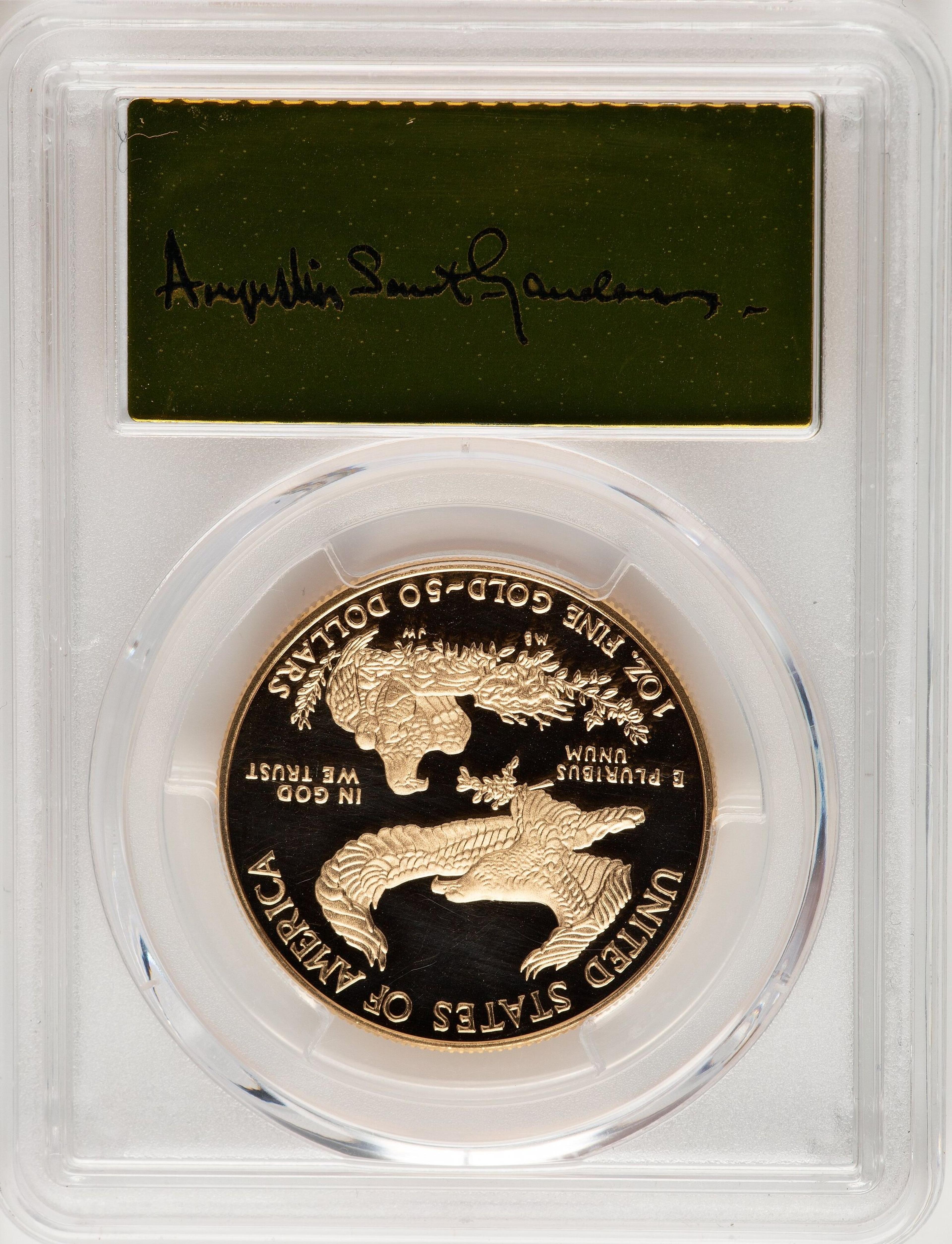 2018-W $50 One Ounce Gold Eagle, First Strike, DC FS - Thumbnail 2