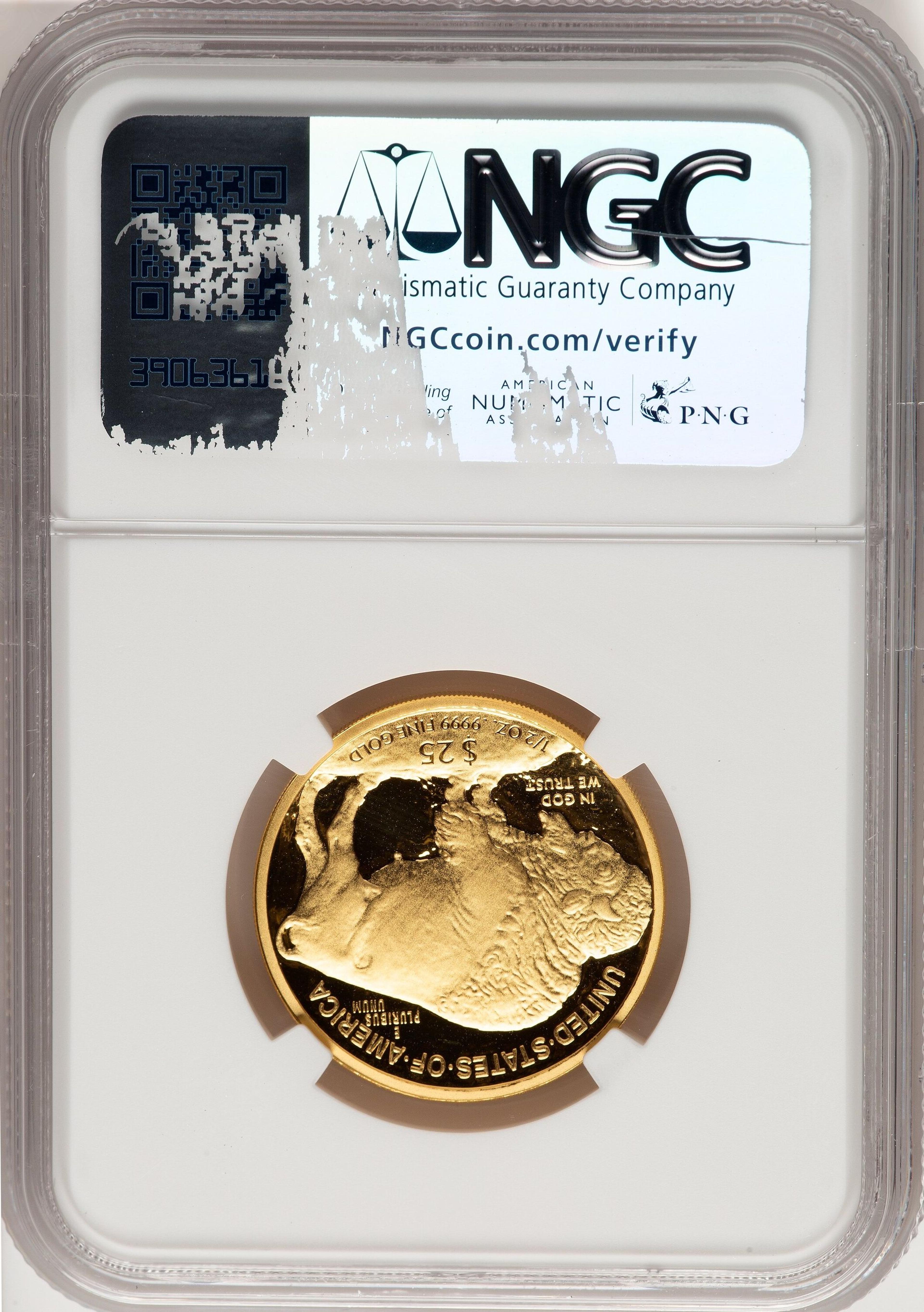 2008-W Proof Gold Buffalo 1/2 oz 0.50 oz Brown Label - Thumbnail 2